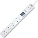 Price comparison product image Brennenstuhl Eco-Line Extension Lead Cable Energy Saving Meter 5 Socket Gang Way 1.5m Main Plug - White
