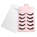 LuckyFine Training Mannequin Flat Head Practice Make Up Eye False Lashes Eyelash Extension Lip Practice Model and 10 False Lashes