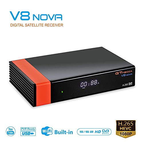 GTMEDIA V8 Nova DVB S2 TV Satellite Receiver Satellite decodificador Support 1080P Full HD PowerVu Biss Key Newca CCCAM con Built-in Wif