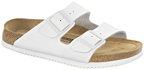 Preisvergleich Produktbild Birkenstock 230166-47-schmales Fußsbett Superlauf-Berufsschuh ARIZONA Naturleder / Weichbettung WHITE Gr. 47 Fußbett
