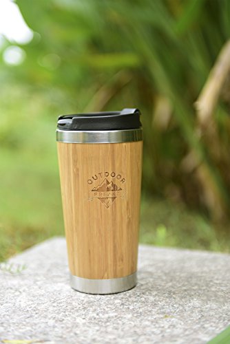 OUTDOOR FREAKZ Thermobecher aus Bambus und Edelstahl, ein Naturprodukt! - 3