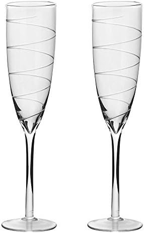 Ivy Lane Design Spiral Toasting Flutes, Set of 2