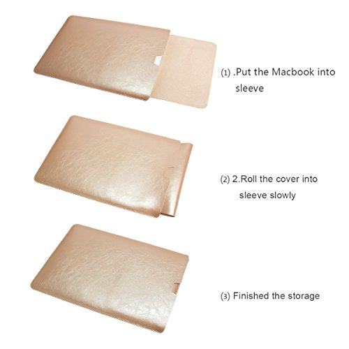 WALNEW Schlanke MacBook Pro Retina 15.4 Zoll (A1398)Hülle, MacBook Schutzhülle, Hülle, Case, Cover, MacBook Pro Retina 15.4 Zoll Hülle mit Handgriff, geschütztes Inneres und externes Mousepad - 6