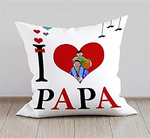 DreamVio Soft Fabric Cushion, Pillow for World's Best Dad,Pyare Papa,Gifts for Daddy,Grandpa on Birthday's & Father's Day Color : White Size : 12 x 12 inch Design 13