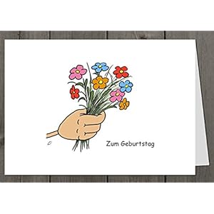 Glückwunschkarte + Briefumschlag +Adressaufkleber 