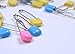 100 Pcs Baby Child Infant Kids Plastic Head Cloth Diaper Nappy Pins Safety Safe Hold Clip Locking Cloth Size L - Random Color