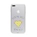 Produktbild licaso Apple iPhone 8 Plus Handyhülle Smartphone Apple Case aus TPU mit You're The Cheese On My Pizza Print Motiv Slim Design Transparent Cover Schutz Hülle Protector Soft Aufdruck Lustig Funny Druck