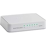NETGEAR 5 Port Gigabit Ethernet Unmanaged Network Switch (GS205) - Desktop or Wall Mount, Home Network Hub, Ethernet Splitter