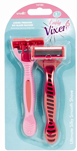 Dr Alex's #OnTheGo! - Ladies 6 Blade Close=Shave Razors - 2 in a pack
