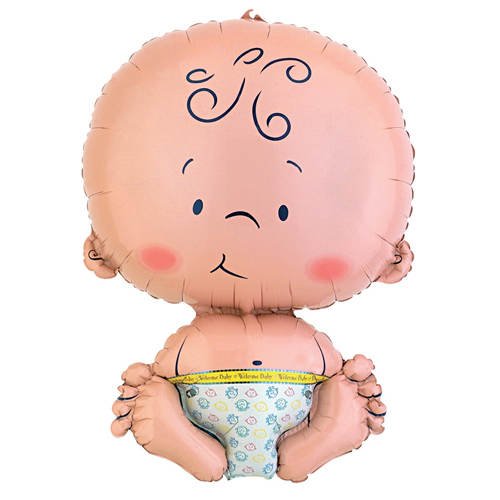 Jumbo-Folienballon Big Baby, lebensgroß, ca. 56cm