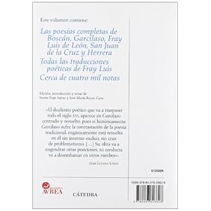 Los grandes líricos del renacimiento español / The great opera of the Spanish Renaissance: Obras poéticas c