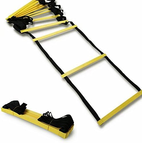 Haosen 6M Long 12 Rung Agility Ladder with Storage Bag - Heavy Duty Sport Speed Training Ladder for Improving Foot Agility and Footwork Speed