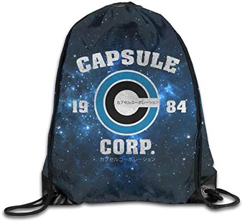 Capsule Corp Gym Drawstring Backpack String Bag