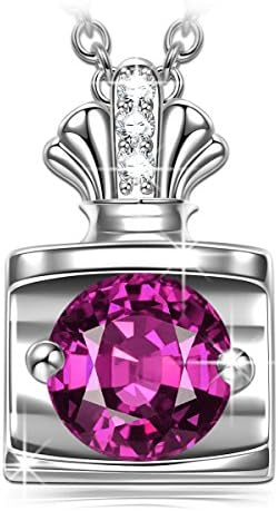 PRINCESS NINA Fantasy Perfume 925 Sterling Silver Pendant Necklace for Women mothers day valentines day birthday graduation engagement anniversary wedding gifts for her girlfriend wife mom couple