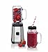 Produktbild Melissa Smoothie Maker mit Mason Jar 500 ml, Stand-Mixer für Milchshakes und Smoothies 320 Watt mit 3 x Glaskrug und Strohhalm