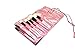 32 Piece Cosmetic Make Up Brush Set Foundation Eye Shadow Eye Browns Lips Angle Eyebrow Blusher Brushes Beautician - Pink