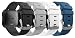 Produktbild MoKo Armband für Fitbit Versa, [ 4St.] Silikon Replacement Uhrenarmband Sportarmband band Erstatzband mit Schließe für Fitbit Versa Health & Fitness Smartwatch, 140mm-210mm, L, Multicolor C