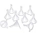 10 Pcs Mini Clear Plastic Funnels Set for Dispensing Filling Small Samples Perfume Oil Liquid Emulsion