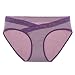 Intimate Portal Women Under the Bump Maternity Lace Knickers 3-Pk Purple Black Beige XL