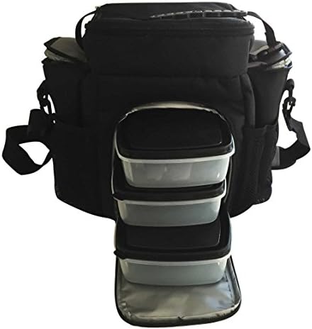 Kitchen Labs Meal Prep Lunch Box Insulated with 3 Portion Control Food Containers