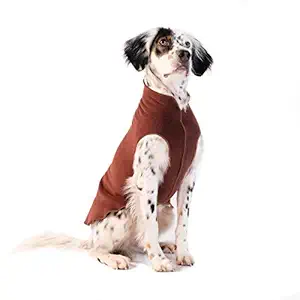 Gold Paw Stretch Fleece Dog Coat - Chestnut Brown Size 6