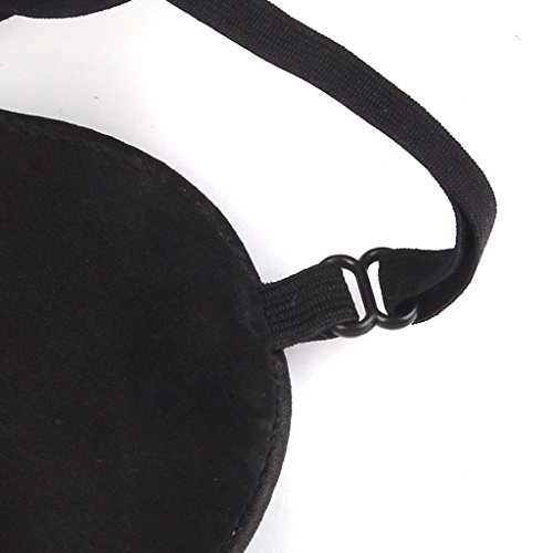 Kinder / Erwachsener Augenklappe Augenklappen Augenmaske aus Seide – Schwarz Kinder - 8