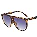 Produktbild Vovotrade Sonnenbrille Mode Unisex Vintage Große Rahmen Shaded Objektiv Dünne Gläser Mode Aviator Sonnenbrille Für Reisen Driving Sport (A)