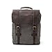 Produktbild VRIKOO Retro Canvas Leather Travel Backpack Rucksack 15 inch School College Laptop Bag (Dark Grey)