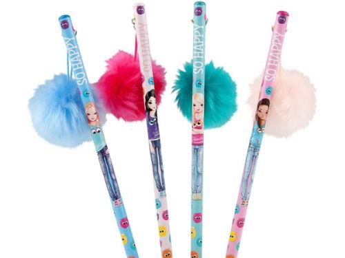 Preisvergleich Produktbild TOPModel Bleistift mit Puschel - SO HAPPY