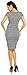 Zeta Ville - Womens Maternity Wrap Nursing V-neck Houndstooth Check Dress - 068c (Black & White, 10)