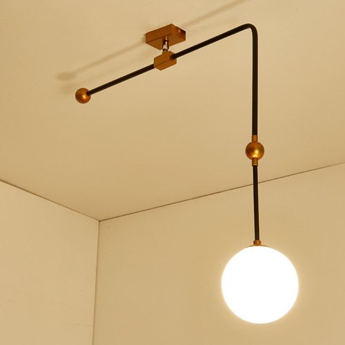 Preisvergleich Produktbild LZDHY Postmodern LED Mediterranen Ball Glas Kronleuchter, künstlerische Eisen Kunst Deckenleuchten, Wohnzimmer Restaurant Bar Dekorative Hängelampe