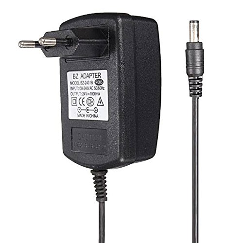 ELEGIANT DC 24V 1A AC EU Adapter Konverter Ladegerät Netzteil Charger Power Supply Stromversorgung for LED Streifen Strip Light CCTV 2.1mm x 5.5mm - 5