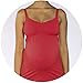 Cantaloop Pregnancy/Nursing Tank Top Red (Medium)