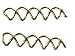 10 Hair Twist Spiral Pins Spin Wedding Bridal Barrette BLONDE BLACK BROWN Women (Blonde)