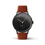 Kanske Denmark Armbanduhr Sincere Matt Schwarz/Braun 325