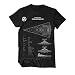 Produktbild Imperial Star Destroyer Blaupause Blueprint T-Shirt Herren schwarz M
