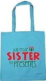  HippoWarehouse - Bolsa de playa de Algodón Mujer turquesa azul (Surf Blue) Talla única