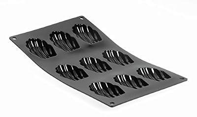 De Buyer 1966.01 'Moul'Flex' Madeleines - 9 empreintes 7,5 x 4,5 cm