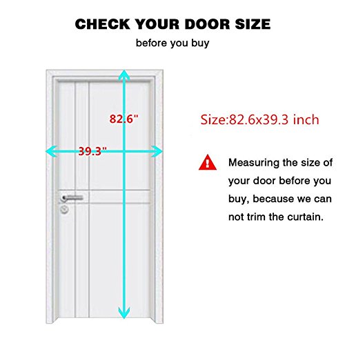 ZALAGO Fliegengitter mit Magnetvorhang für Türen 1m x 2.1m (Blaun) - 2