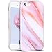 Produktbild iPhone SE Hülle, iPhone 5S Silikon Schutzhülle, RosyHeart Marmor Muster Transparent Candy Handy Case Hülle für iPhone SE/ 5 / 5S Weich TPU Silikon Schutzhülle Schön Muster Schale Tasche Ultradünnen Etui Anti-stoß Kratzfeste Case Cover - Rosa