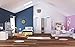 Geo 3-Door Wardrobe with UV Printed, 126 x 196 x 63 cm, White