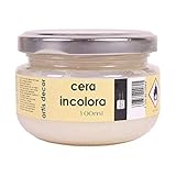 Cera incolora de fácil aplicación que sella y protege las piezas., Deja un tacto suave y agradable., Aplicar con un trapo limpio, dejar secar y pulir hasta conseguir el brillo deseado., Mantener lejos del alcance de los niños., Tags: tutorial0480.