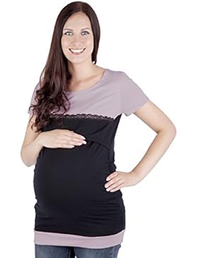 Mija - Umstandsmode / 2in 1 Stillshirt Umstandsshirt / Stilltop Umstandstop 