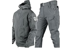 VBVARV Militärische Taktische Herren-Kampfuniform wasserdichte Armee-Kampfanzug-Sets Camouflage Softshell-Jacken-Hosen Jagdkleidung