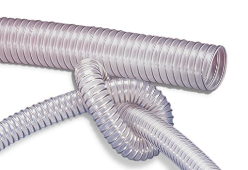PU Flexible Ducting Hose, 63mm ID x 4m Length - Fully Antistatic Polyurethane - Dust & Fume Extraction, Woodworking, Ventilation