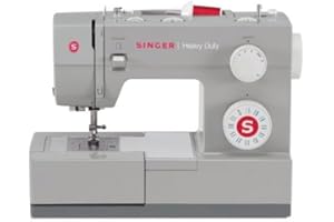 Singer Machine à coudre Heavy Duty 4423, moteur puissant avec plaque d'extension et base overlock CUCIREONLINE