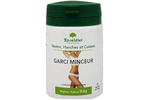EXCELDIET PHARMA Garcinia Cambogia Extra Fort - 1100mg par Jour - GARCI MINCEUR - Coupe faim et Brûleur de graisse naturel - 60% d'AHC
