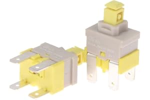 CABLEPELADO Interruptor lavavajillas | Interruptor ON/OFF lavavajillas | Interruptor encendido lavavajillas | 16A 125/250VAC | modelo 81782445 | Compatible con Fagor Edesa Teka