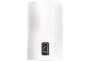 Ariston Lydos Plus - Scaldabagno Elettrico 80 Litri Verticale ‎‎‎45x47x74, Boiler Elettrico con ECO EVO I-Memory, Water Plus e Indicatore Docce Disponibili per Maggior Risparmio, Classe Energetica B