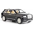 Galaitik Alloy Metal Pull Back Die-cast Car 1:32 Rolls Royce CULLINAN Diecast Metal Pullback Toy car with Openable Doors & Light, Music Boys Gifts Toys for Kids (1:32 Rolls Royce CULLINAN)